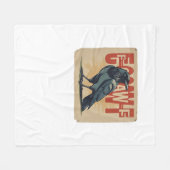 F-Caw-F Klassiek Uniek Fleece Deken (Voorkant (Horizontaal))