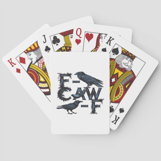 F-Caw-F Klassieke Creatieve Stijl Pokerkaarten (Achterkant)