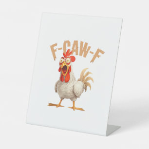 F-Caw-F Klassieke esthetische stijl Reclamebord Met Voetstuk