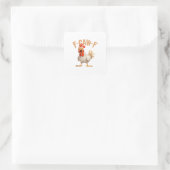 F-Caw-F Klassieke esthetische stijl Vierkante Sticker (Tas)