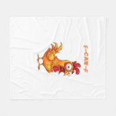 F-Caw-F Klassieke Grappige Quote Fleece Deken (Voorkant (Horizontaal))