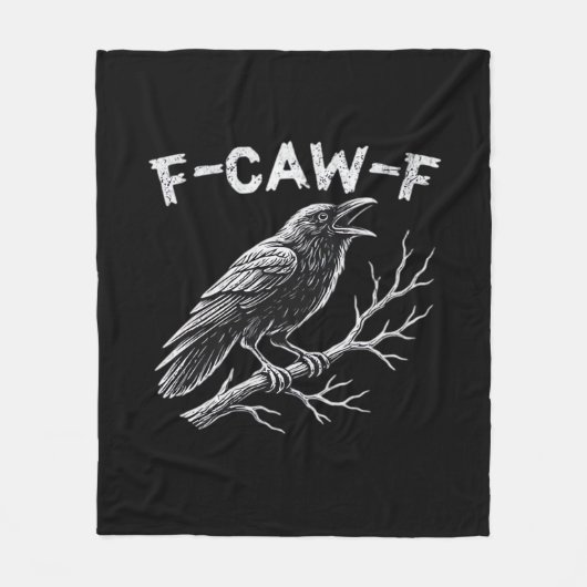 F-Caw-F Klassieke Retro Stijl Fleece Deken (Voorkant)