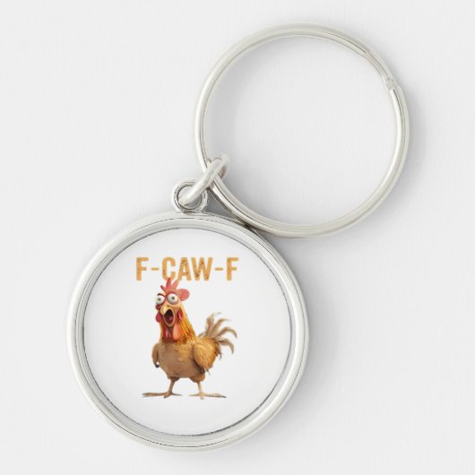 F-Caw-F Klassieke Retro Stijl Sleutelhanger (Voorkant)