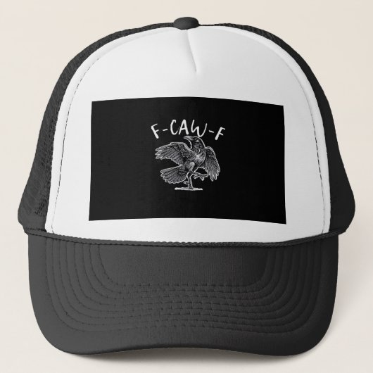 F-Caw-F Klassieke Retro Trucker Pet (Voorkant)