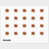 F Caw F Klassieke Trendy Casual Stijl Ronde Sticker (Vel)