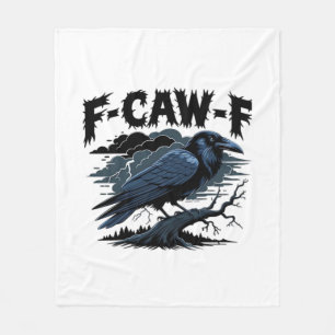 F-Caw-F Klassieke Vintage Grafiek Fleece Deken