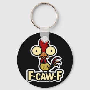 F-Caw-F Klassieke Vintage Grafiek Sleutelhanger