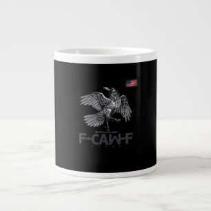 F-Caw-F Koe Grappige Vogel VS Oude Vlag Grappige H Grote Koffiekop