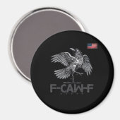 F-Caw-F Koe Grappige Vogel VS Oude Vlag Grappige H Magneet (Voorkant / Achterkant)