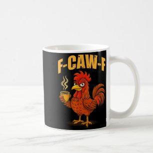 F Caw F Koffie Kip F Kawf Haantje Grappige Vogel F Koffiemok