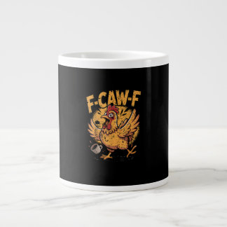 F-Caw-F Koffie Kip Haan Grappige Vogel F-Caw-F Grote Koffiekop