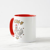 F-CAW-F Koffie Liefhebber Kip, Grappige FCAWF Voge Mok (Voorkant links)