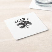 F Caw F Kraai Creatieve Casual Kartonnen Onderzetters (Schuin)