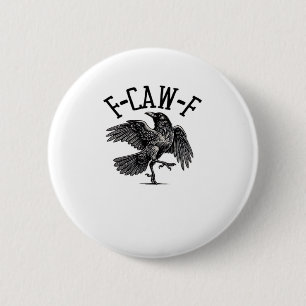 F Caw F Kraai Creatieve Casual Ronde Button 5,7 Cm
