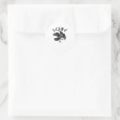 F Caw F Kraai Creatieve Casual Ronde Sticker (Tas)