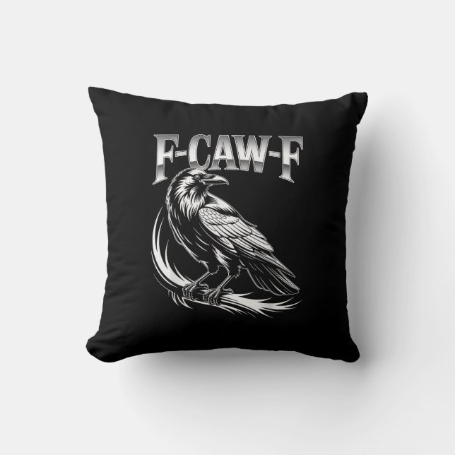 F-Caw-F Kraai Dames Modeus Casual Kussen (Voorkant)