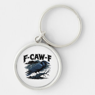 F-Caw-F Kraai Essentiële Retro Klassieker Sleutelhanger