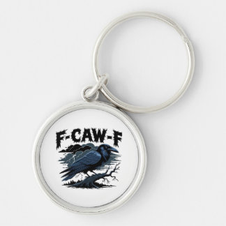 F-Caw-F Kraai Essentiële Retro Klassieker Sleutelhanger