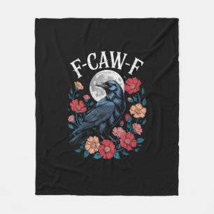 F-Caw-F Kraai Gothic Raven Krass Krass voor Hallow Fleece Deken