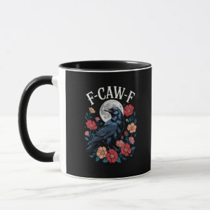 F-Caw-F Kraai Gothic Raven Krass Krass Voor Hallow Mok