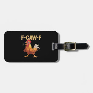 F-Caw-F Kraai Gotische Grappige Humor Bagagelabel