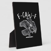 F-Caw-F Kraai Gotische Humor Grappig Fotoplaat (Zijkant)