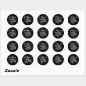F-Caw-F Kraai Gotische Humor Grappig Ronde Sticker (Vel)