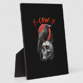F-Caw-F Kraai Grappig F-Caw-F Esthetisch Ontwerp Fotoplaat (Zijkant)