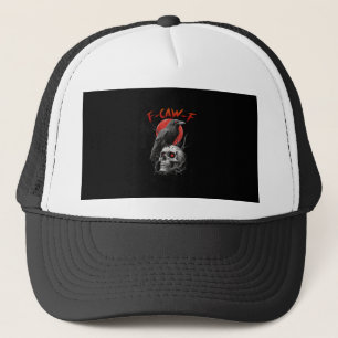 F-Caw-F Kraai Grappig F-Caw-F Esthetisch Ontwerp Trucker Pet