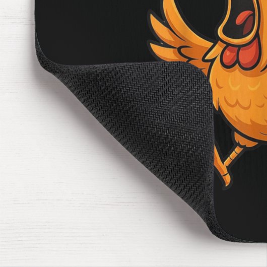 F-caw-f Kraai Grappig Gezicht Zwarte Vogel Kip Mem Muismat (Hoek)