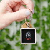 F-Caw-F Kraai Grappige Gotische Maan Vogel Hallowe Sleutelhanger (Hand)