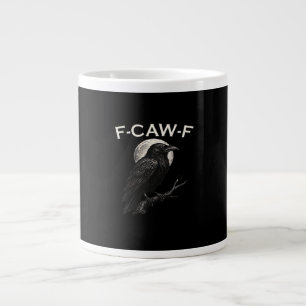 F-Caw-F Kraai Grappige Kraai F-Caw-F Tandwiel Vint Grote Koffiekop