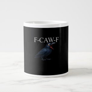 F-Caw-F Kraai Grappige Kraai F-Caw-F Uitrusting Co Grote Koffiekop