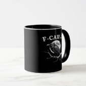 F-Caw-F Kraai Grappige Kraai F-Caw-F Uitrusting Cr Mok (Voorkant rechts)