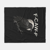 F-Caw-F Kraai Grappige Kraai F-Caw-F Uitrusting Mi Fleece Deken (Voorkant (Horizontaal))