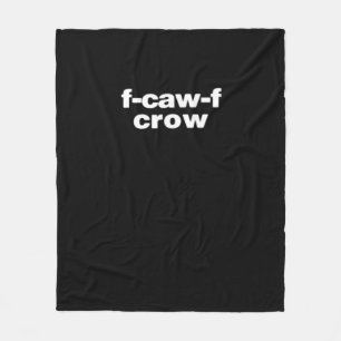 F-Caw-F Kraai Grappige Kraai Retro Klassieker Fleece Deken