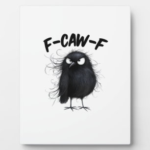 F-Caw-F Kraai Grappige Raaf Vogel Liefhebbers Crea Fotoplaat