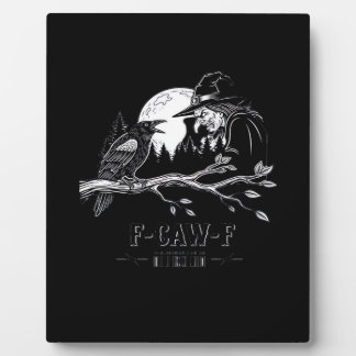 F-Caw-F Kraai Halloween Heks F-Caw-F Fotoplaat
