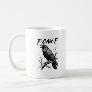 F Caw F Kraai Liefhebber Raven Meme Klassieke Stij Koffiemok