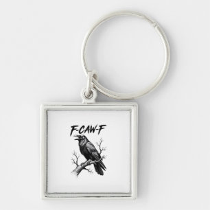 F Caw F Kraai Liefhebber Raven Meme Klassieke Stij Sleutelhanger