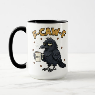 F-CAW-F Kraai Mok | Grappige F Caw F Koffiemok