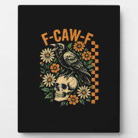 F-Caw-F Kraai Pun Grappige Vogel Kraaiend Grunge H