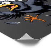 F-caw-f Kraai Quote Meme - Grappige Kerst Raven Hu Poster (Hoek)