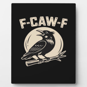 F-Caw-F Kraai Raaf Vintage Stijl Fotoplaat