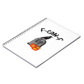 F Caw F Kraai Retro Cool Notitieboek (Linkerzijde)