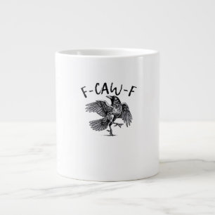 F Caw F Kraai Retro Klassieke Stijl Grote Koffiekop