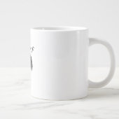 F Caw F Kraai Retro Klassieke Stijl Grote Koffiekop (Rechts)