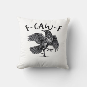 F Caw F Kraai Retro Klassieke Stijl Kussen
