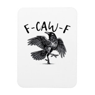 F Caw F Kraai Retro Klassieke Stijl Magneet