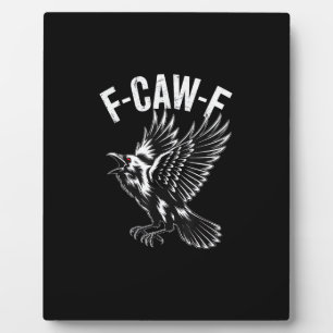 F-Caw-F Kraai Retro Klassieker Fotoplaat